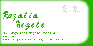 rozalia negele business card